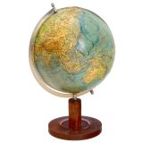 German Relief Terrestrial Globe, 1950